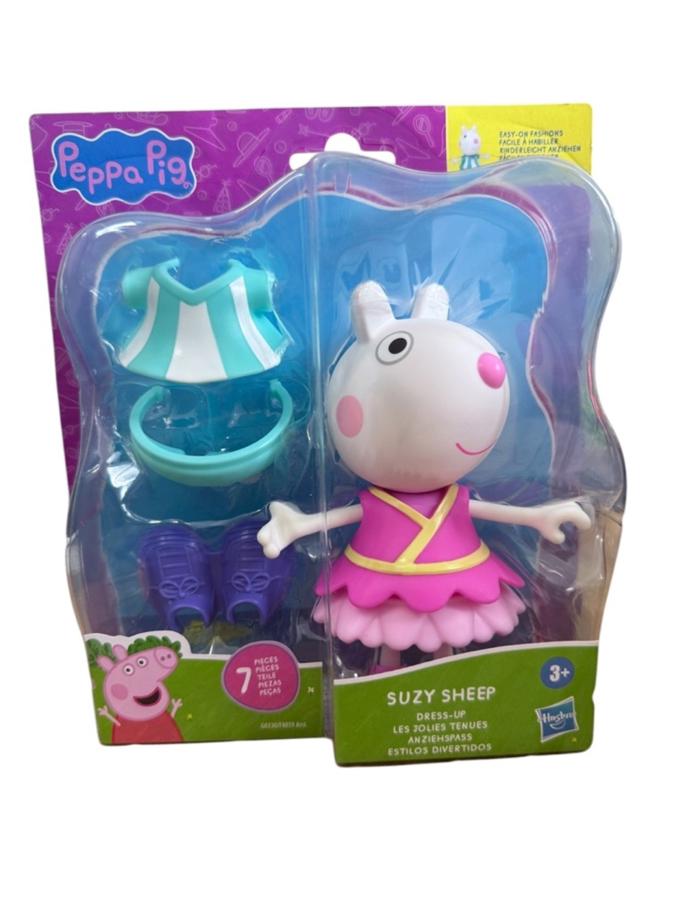 Peppa Pig Suzy Sheep dress up figure with 6 fashion accessories